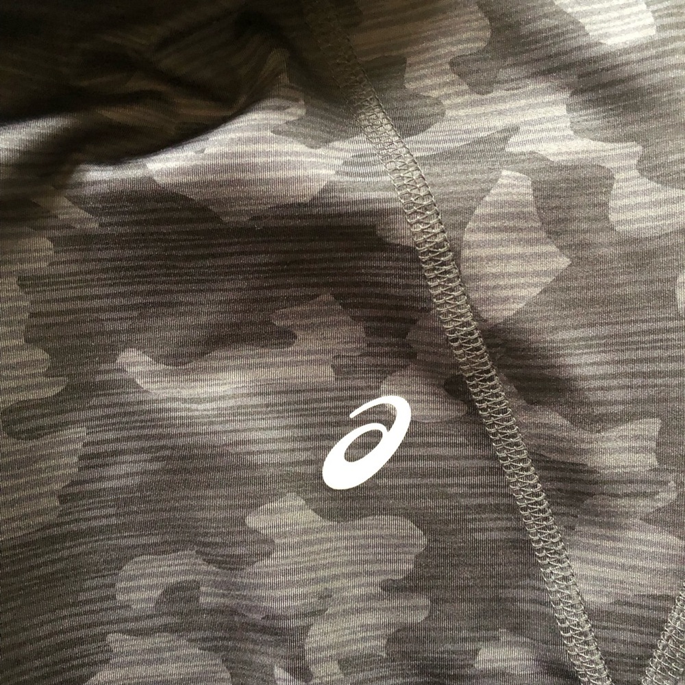 Asics Women's Black Gray Camo High-Waist Leggings - Picture 6 of 7